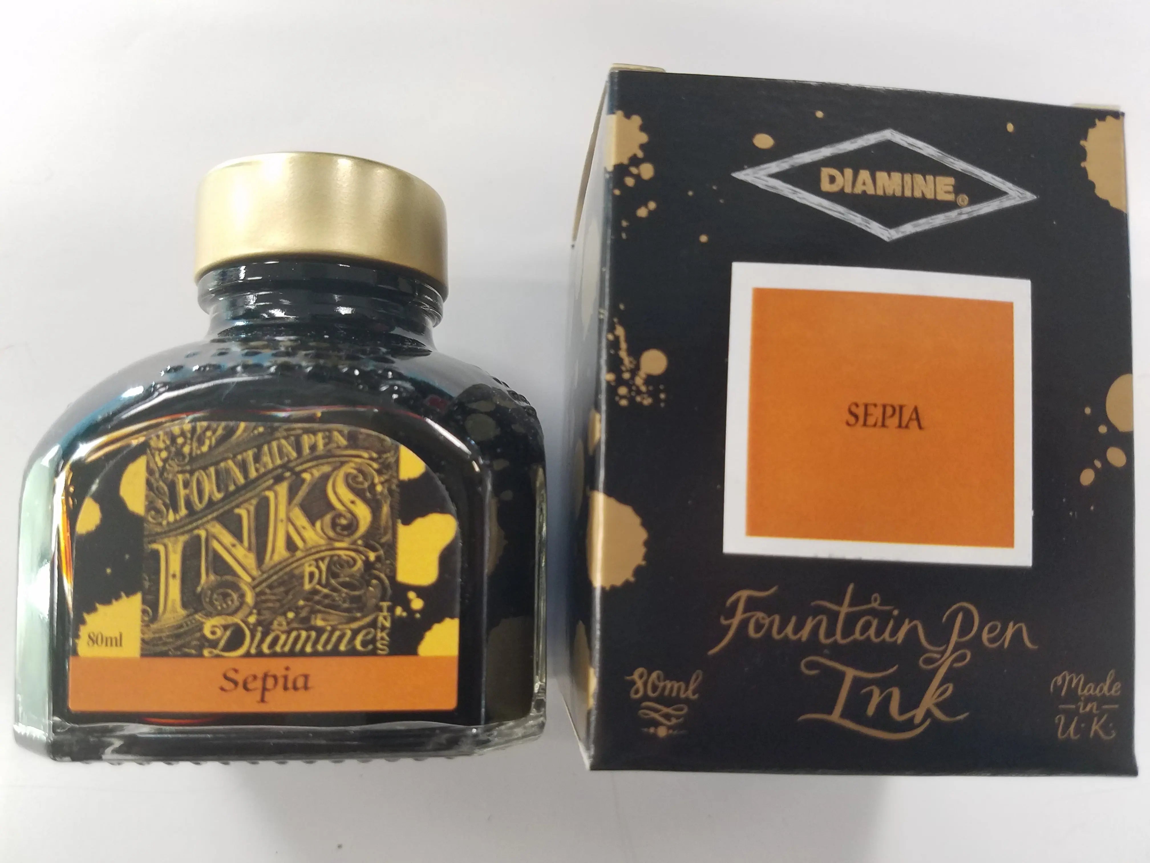 Diamine Sepia Ink Bottle - 80 ml - Pen Boutique Ltd