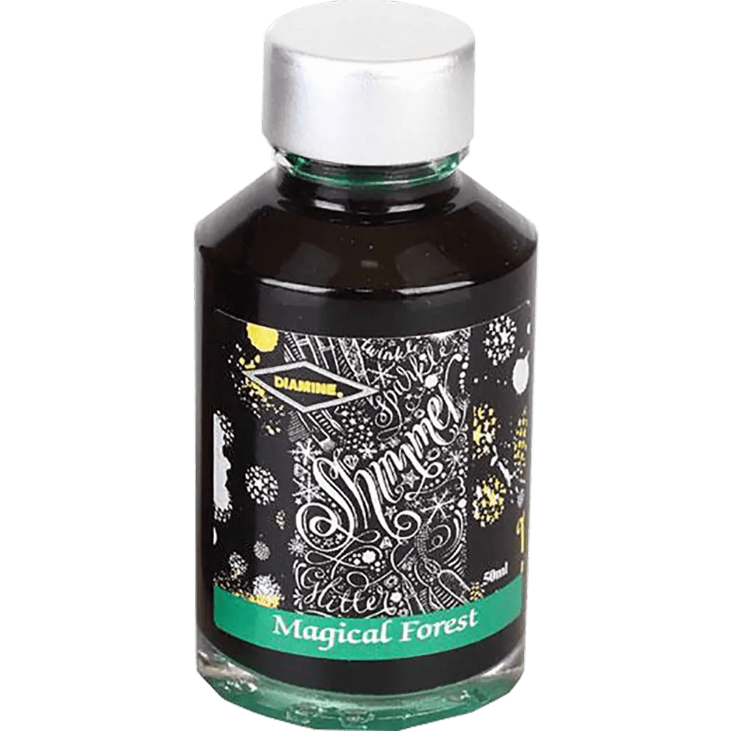 Diamine Shimmer Ink 50 ml Magical Forest - Silver shimmer - Pen Boutique Ltd