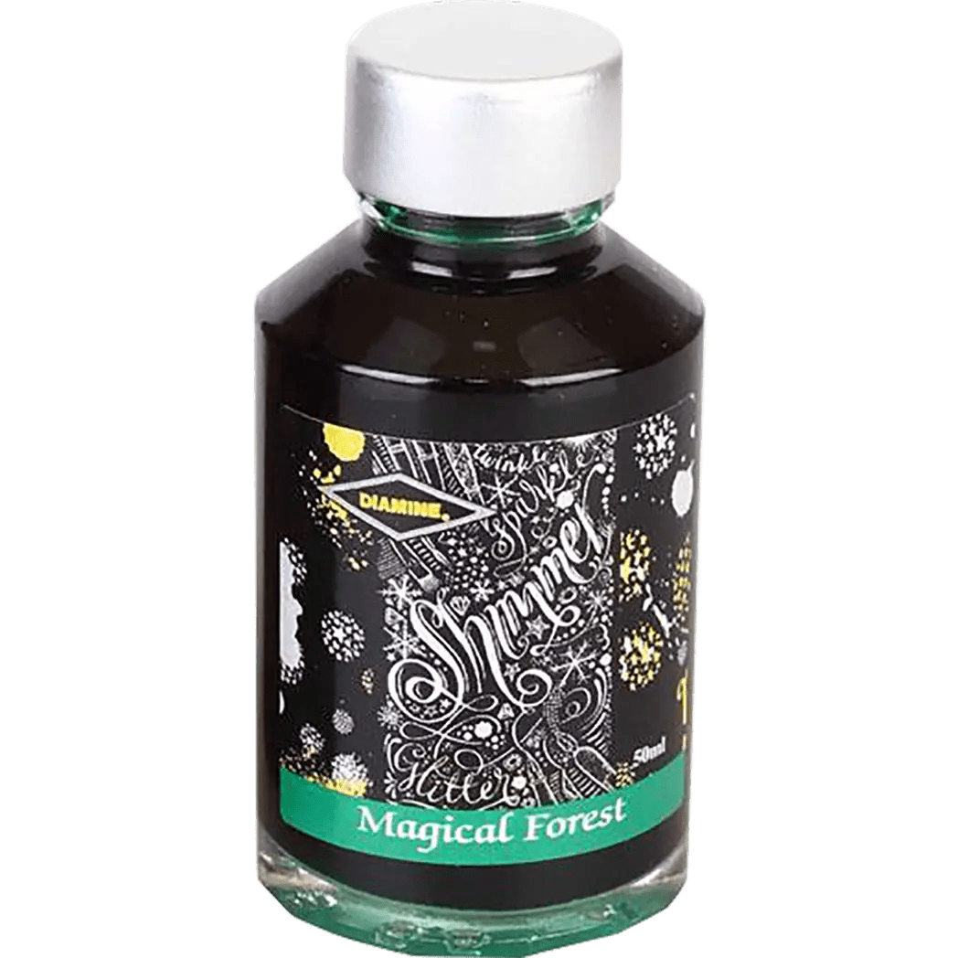 Diamine Shimmer Ink 50 ml Magical Forest - Silver shimmer - Pen Boutique Ltd