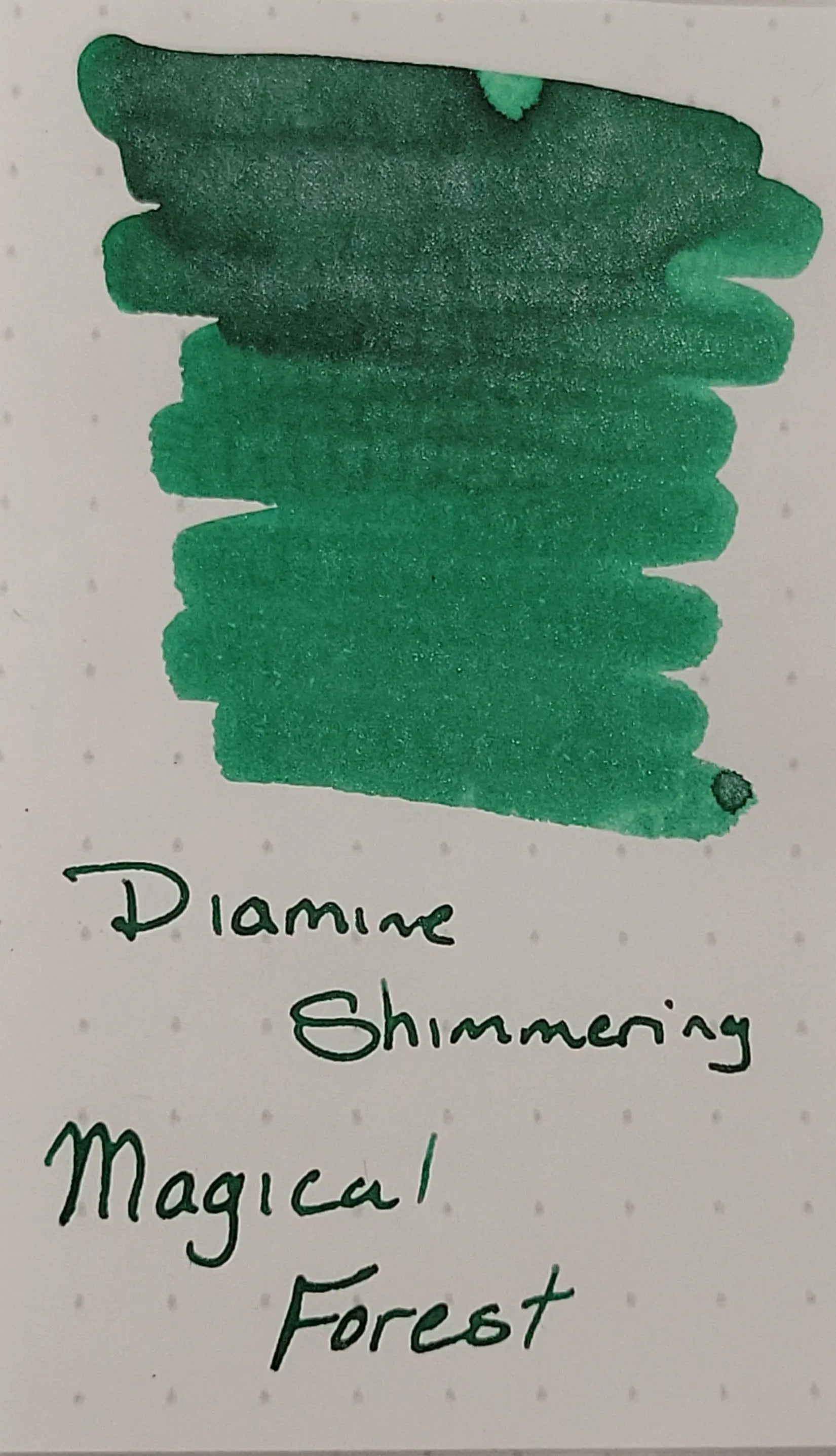 Diamine Shimmer Ink 50 ml Magical Forest - Silver shimmer - Pen Boutique Ltd