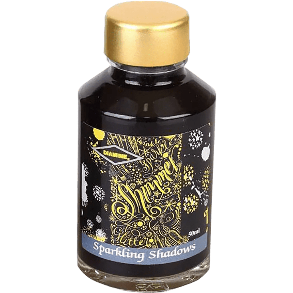 Diamine Shimmer Ink 50 ml Sparkling Shadows - Gold shimmer - Pen Boutique Ltd