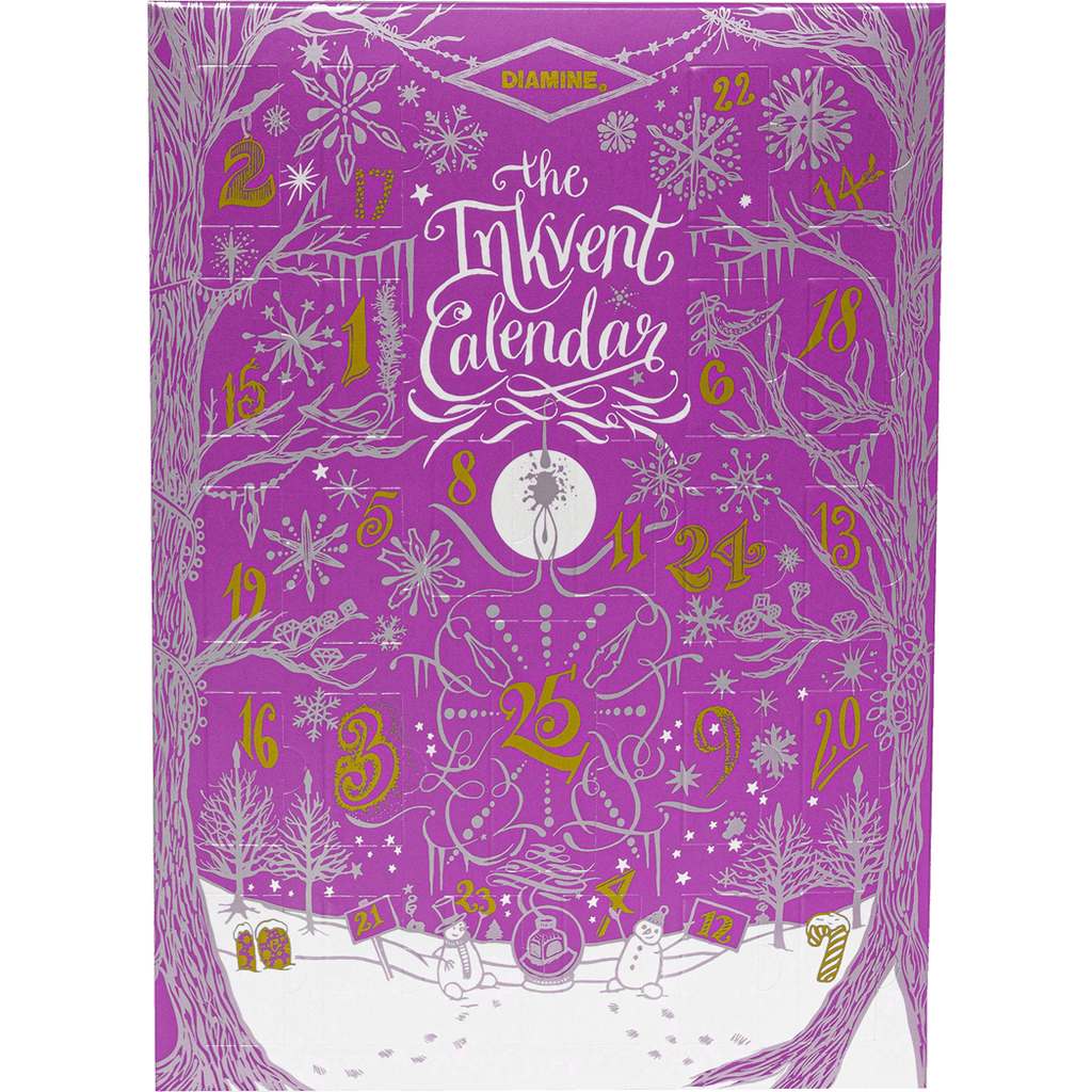 Diamine InkVent Inks - 2023 Winter - Calendar ( Purple Edition ) - Pen Boutique Ltd