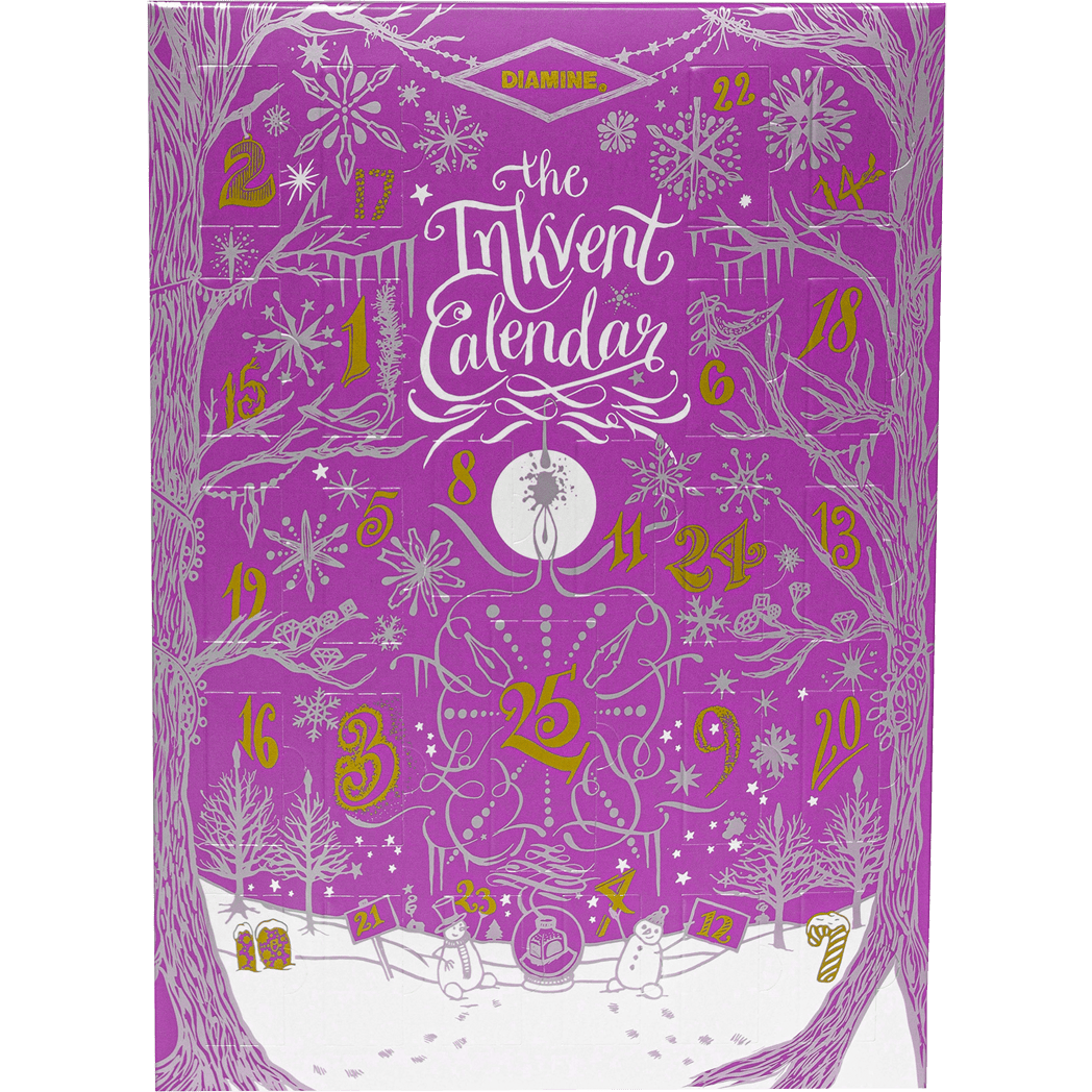 Diamine InkVent Inks - 2023 Winter - Calendar ( Purple Edition ) - Pen Boutique Ltd