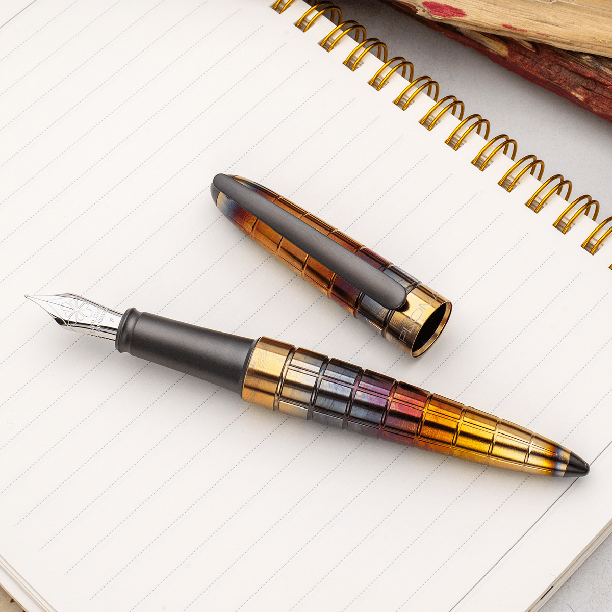 Diplomat Aero Fountain Pen - Rhomb Flame - Pen Boutique Ltd