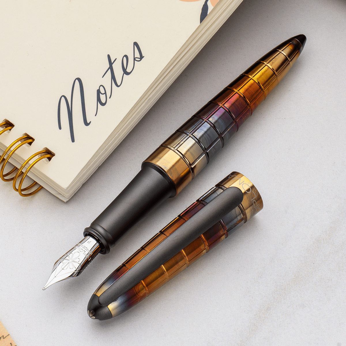 Diplomat Aero Fountain Pen - Rhomb Flame - Pen Boutique Ltd