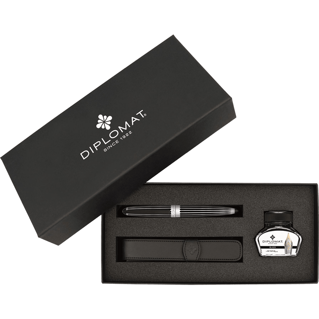 Diplomat Aero Gift Set - Stripes - Pen Boutique Ltd