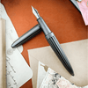 Diplomat Aero Stripes Fountain Pen - Oxyd Brass - Steel Nib - Pen Boutique Ltd