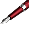 Diplomat Cobra Fountain Pen – Burgundy Red Guilloche - Pen Boutique Ltd