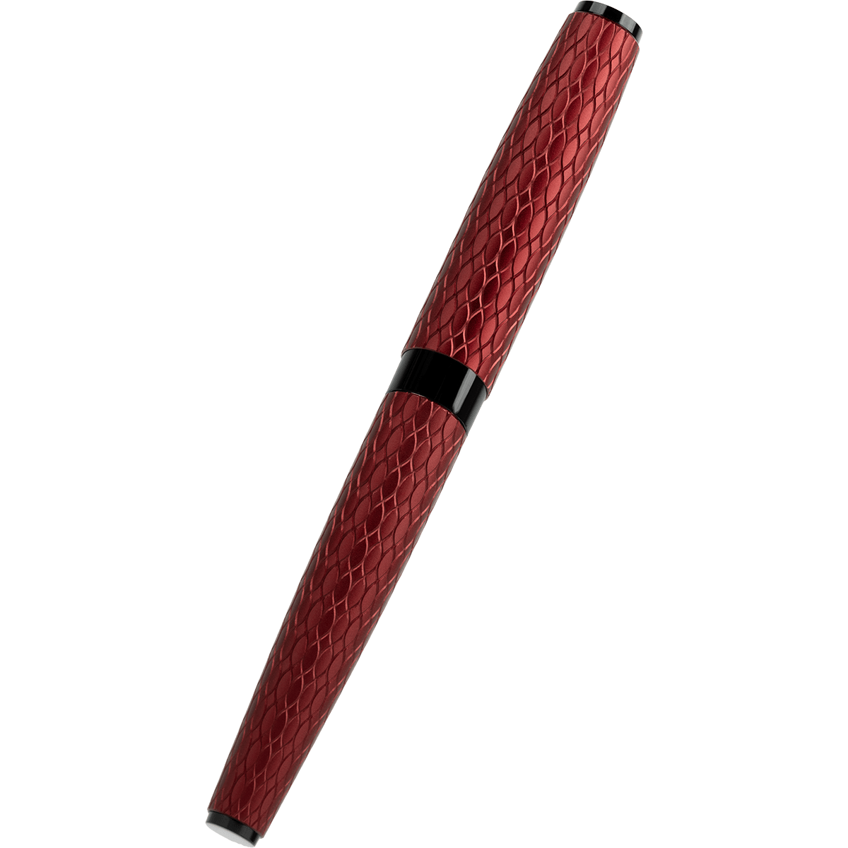 Diplomat Cobra Fountain Pen – Burgundy Red Guilloche - Pen Boutique Ltd