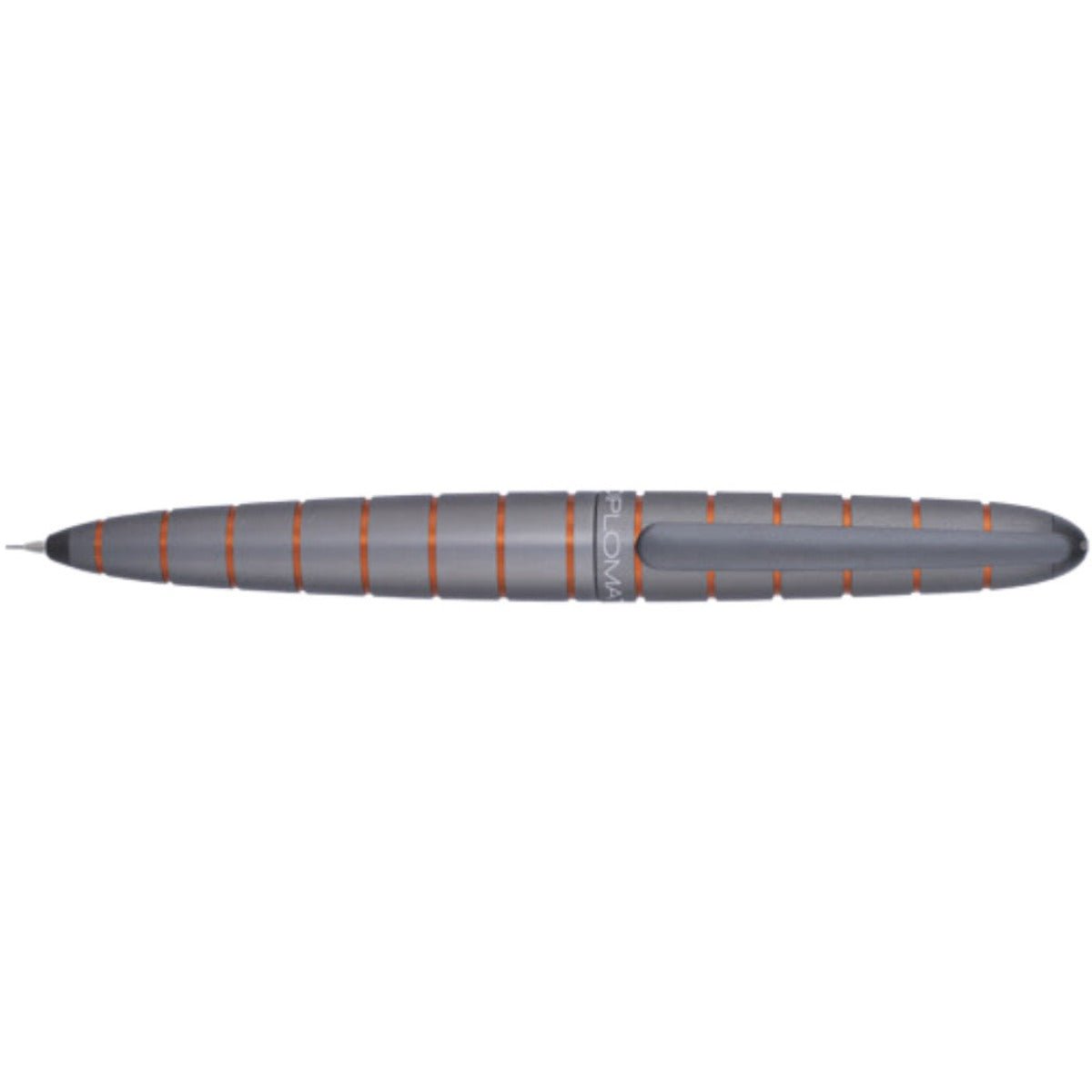 Diplomat Elox Ring Mechanical Pencil - Grey/Orange - Pen Boutique Ltd