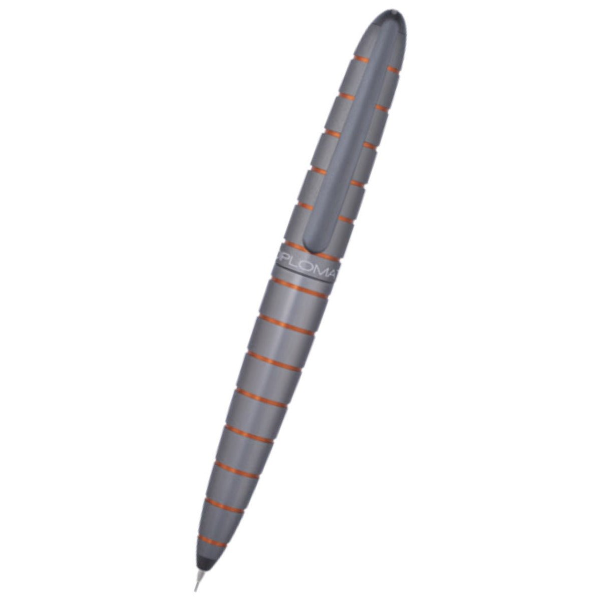 Diplomat Elox Ring Mechanical Pencil - Grey/Orange - Pen Boutique Ltd