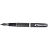 Diplomat Excellence A2 Guilloche Fountain Pen - Black/Chrome - Pen Boutique Ltd