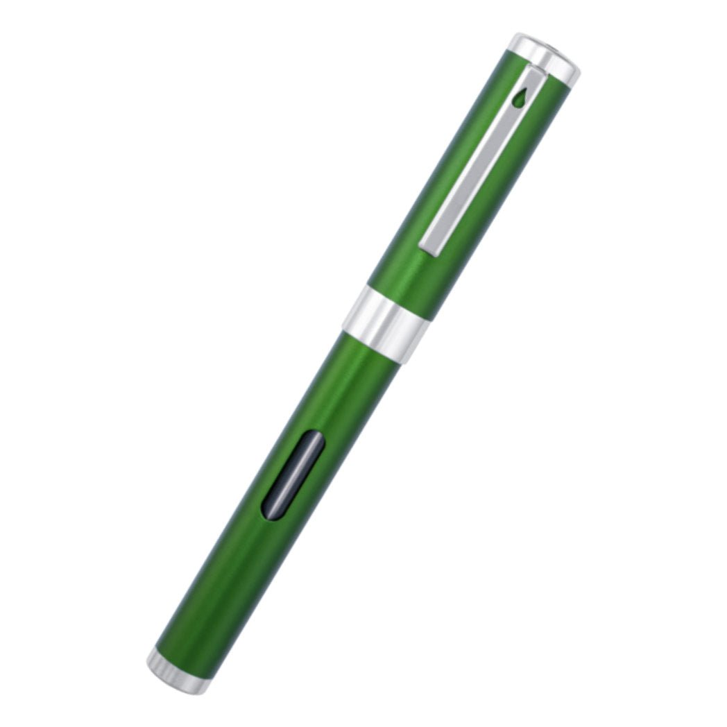 Diplomat Nexus Fountain Pen - Green - Chrome Trim - Pen Boutique Ltd