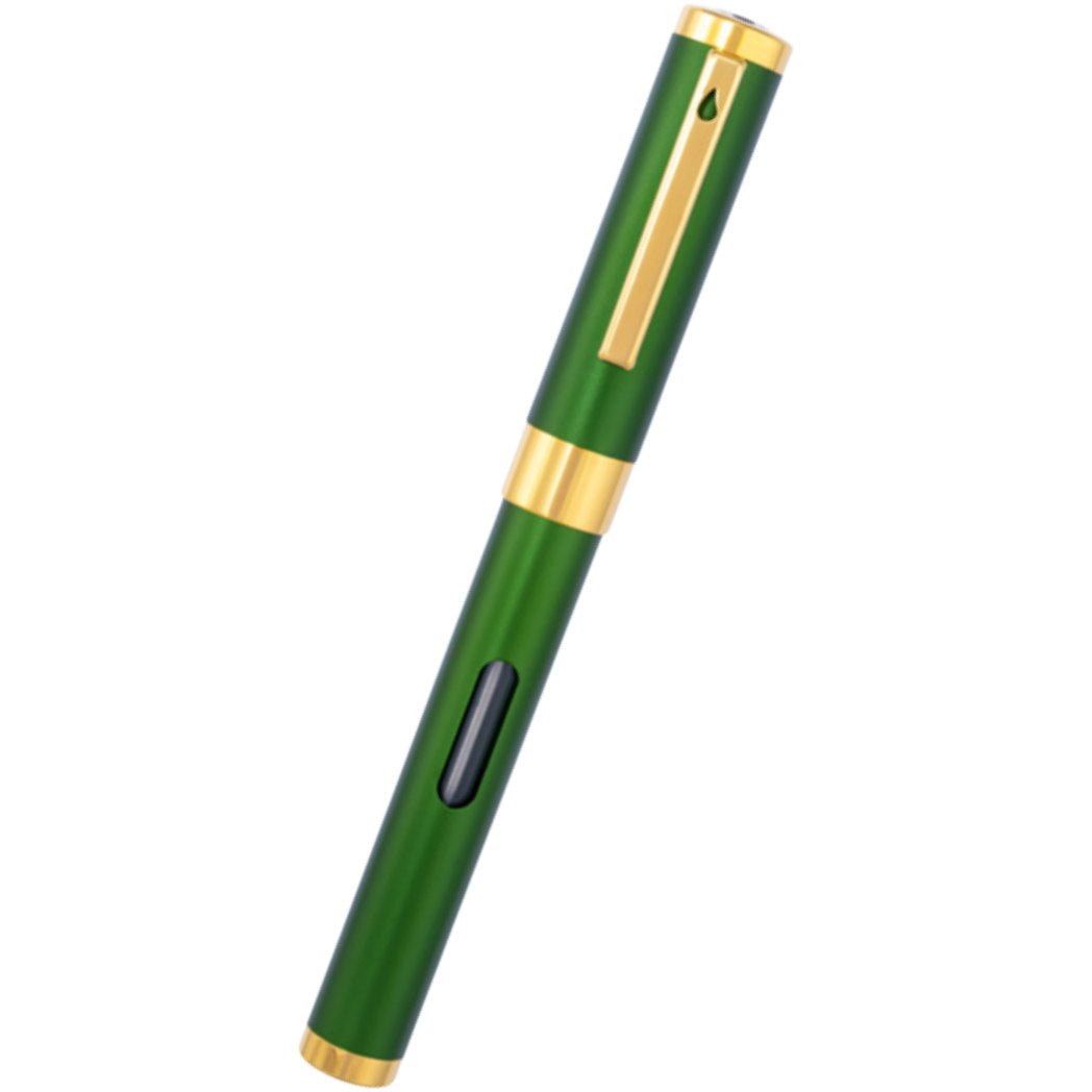Diplomat Nexus Fountain Pen - Green - Gold Trim - 14K - Pen Boutique Ltd