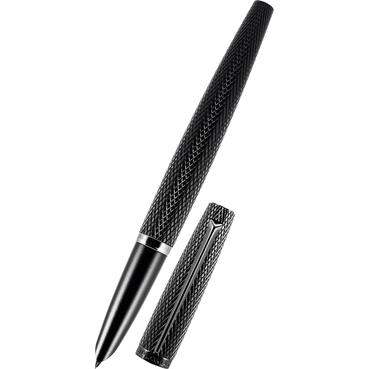 Diplomat Viper Fountain Pen - Black - Pen Boutique Ltd