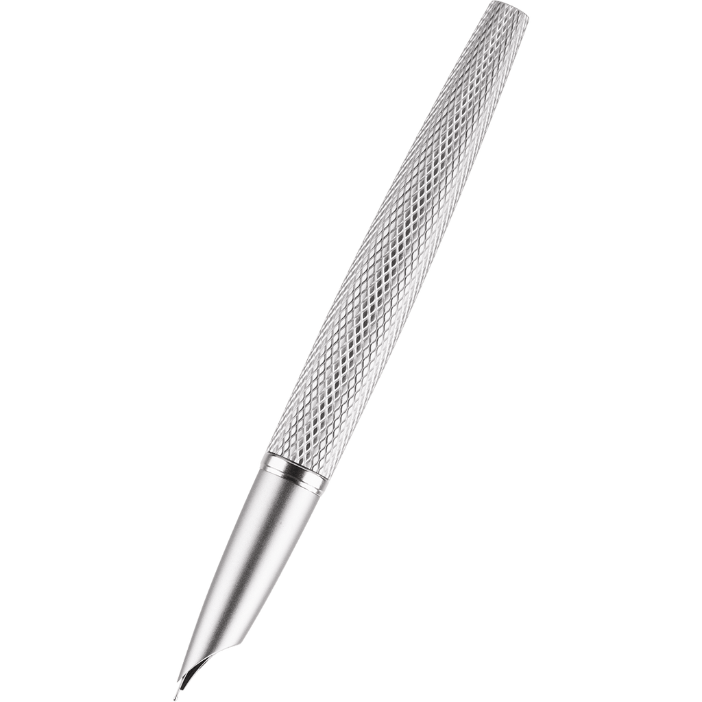 Diplomat Viper Fountain Pen - Silver - Pen Boutique Ltd