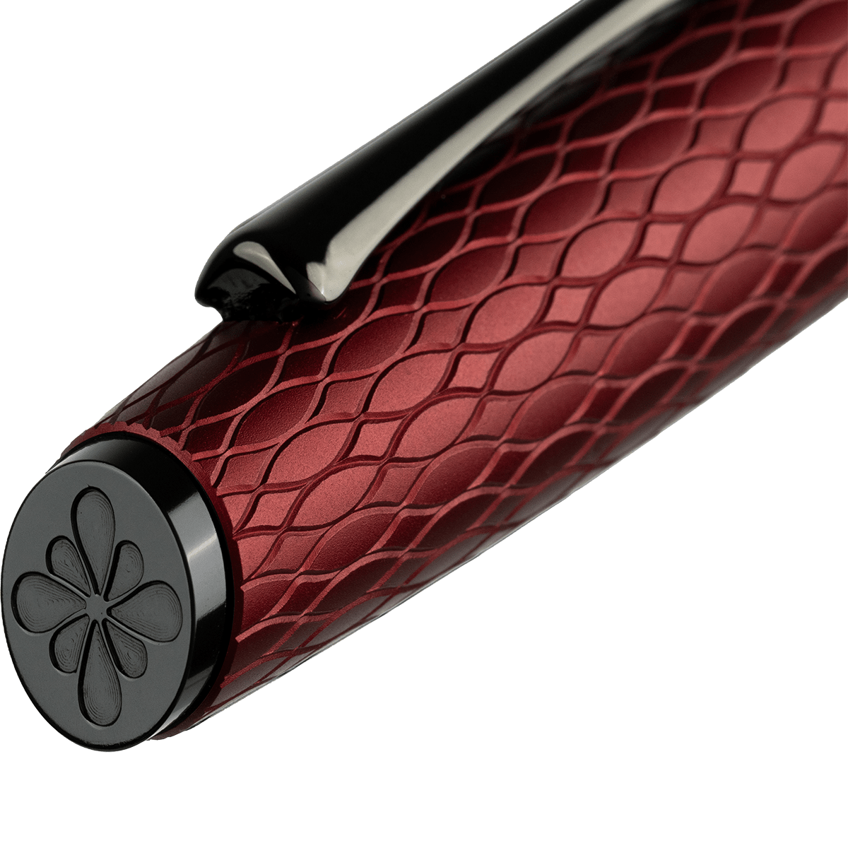 Diplomat Cobra Rollerball Pen – Burgundy Red Guilloche - Pen Boutique Ltd