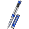 Diplomat Nexus Demo Fountain Pen - Blue - Chrome Trim (Limited Edition) - Pen Boutique Ltd