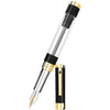Diplomat Nexus Fountain Pen - Black - Gold Trim - 14K - Pen Boutique Ltd