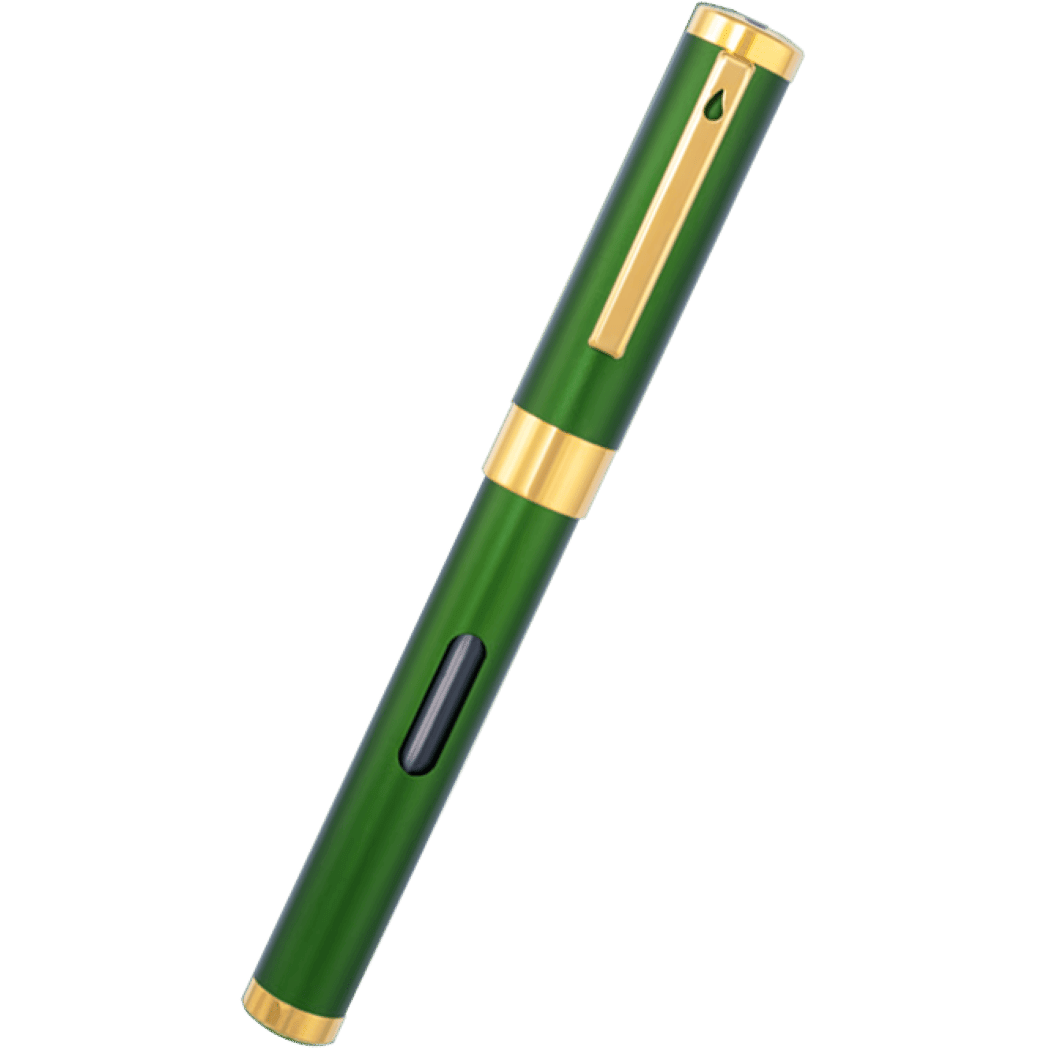 Diplomat Nexus Fountain Pen - Green - Gold Trim - 14K - Pen Boutique Ltd