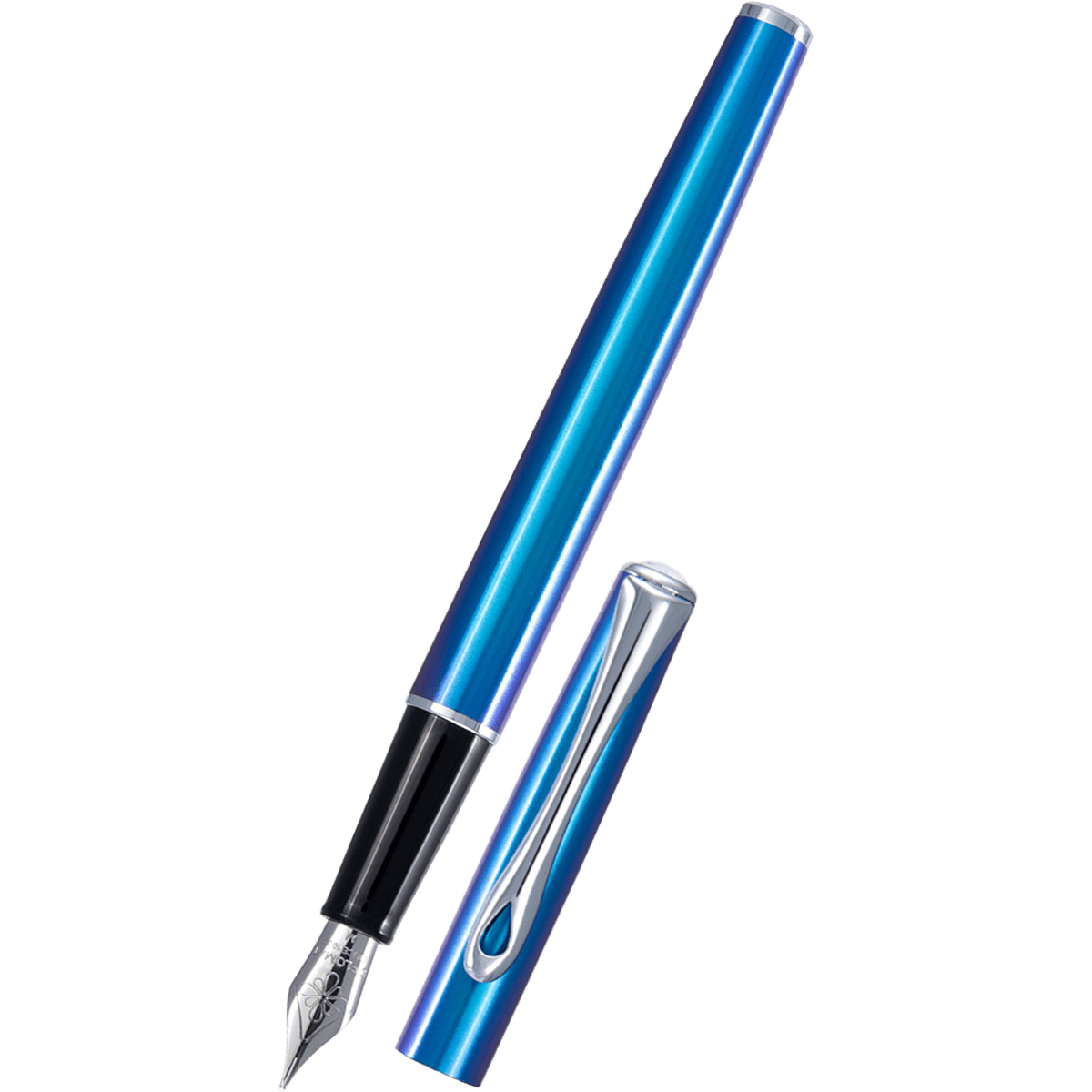 Diplomat Traveller Fountain Pen - Funky Blue - Pen Boutique Ltd