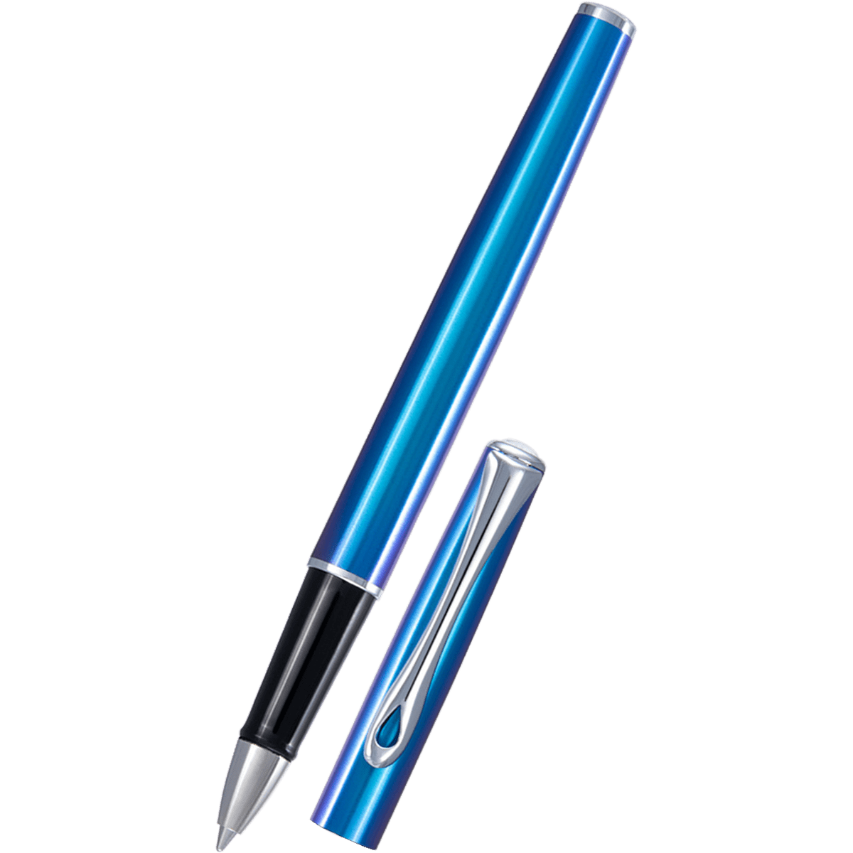 Diplomat Traveller Rollerball Pen - Funky Blue - Pen Boutique Ltd