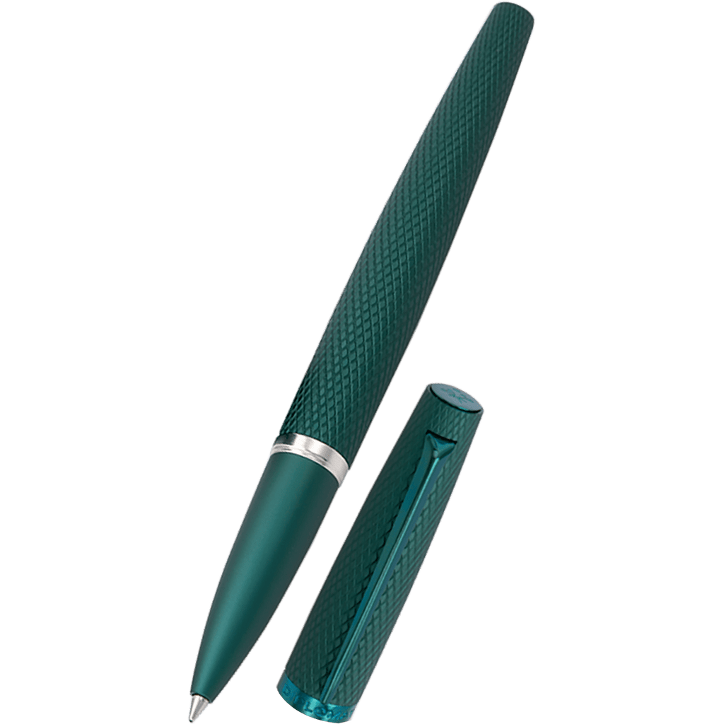 Diplomat Viper Rollerball Pen - Green Quilloche - Pen Boutique Ltd