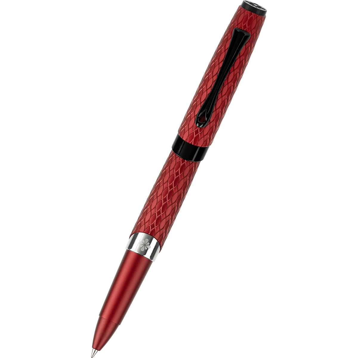 Diplomat Cobra Rollerball Pen – Burgundy Red Guilloche - Pen Boutique Ltd