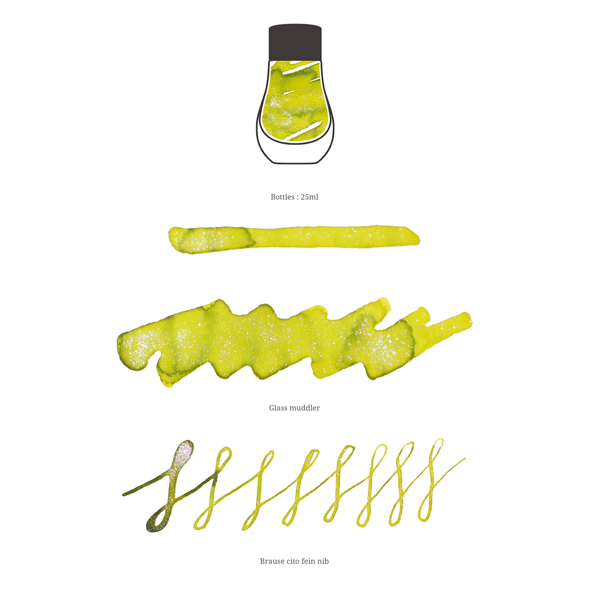 Dominant Industry Pearl Ink Bottle - Spring fields - 25ml - Pen Boutique Ltd