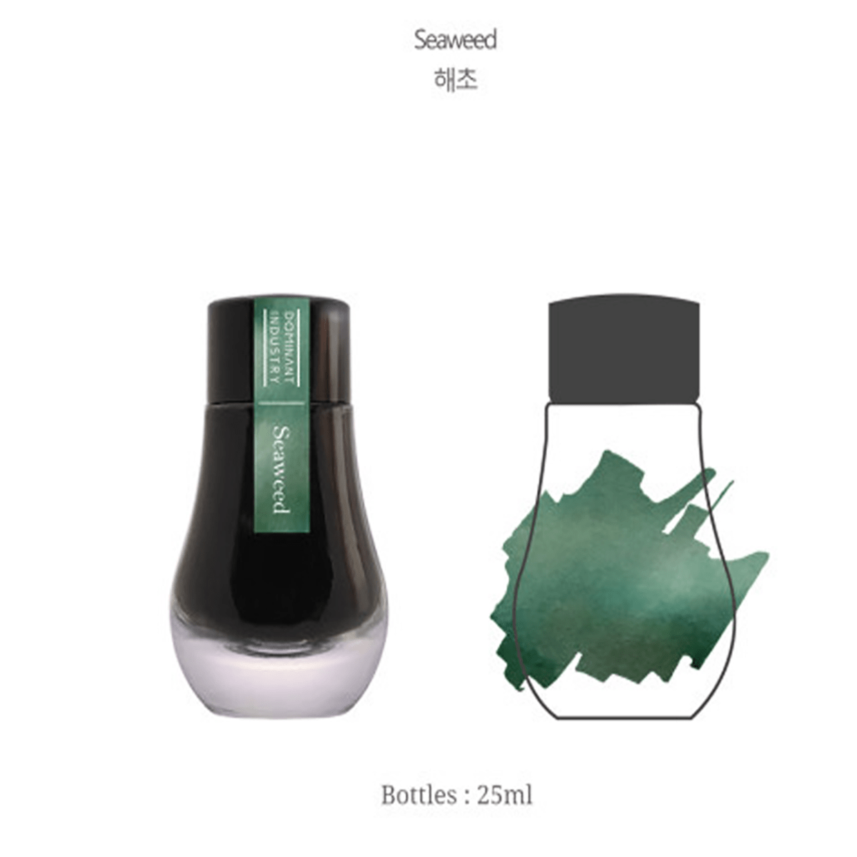 Dominant Industry Standard Ink Bottle - Seaweed - Pen Boutique Ltd