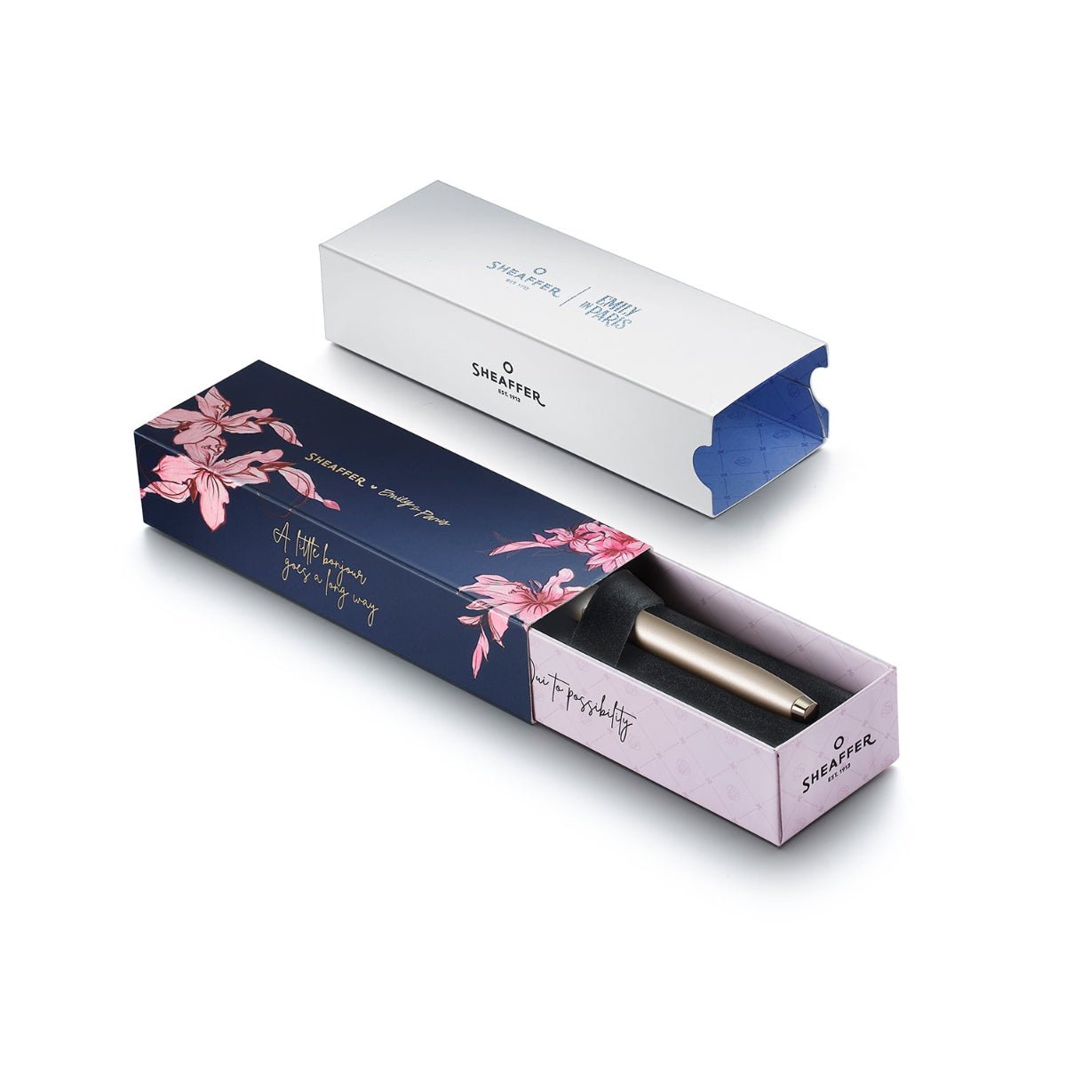 Sheaffer x Emily in Paris 100 Fountain Pen - Champagne Gold - Pen Boutique Ltd