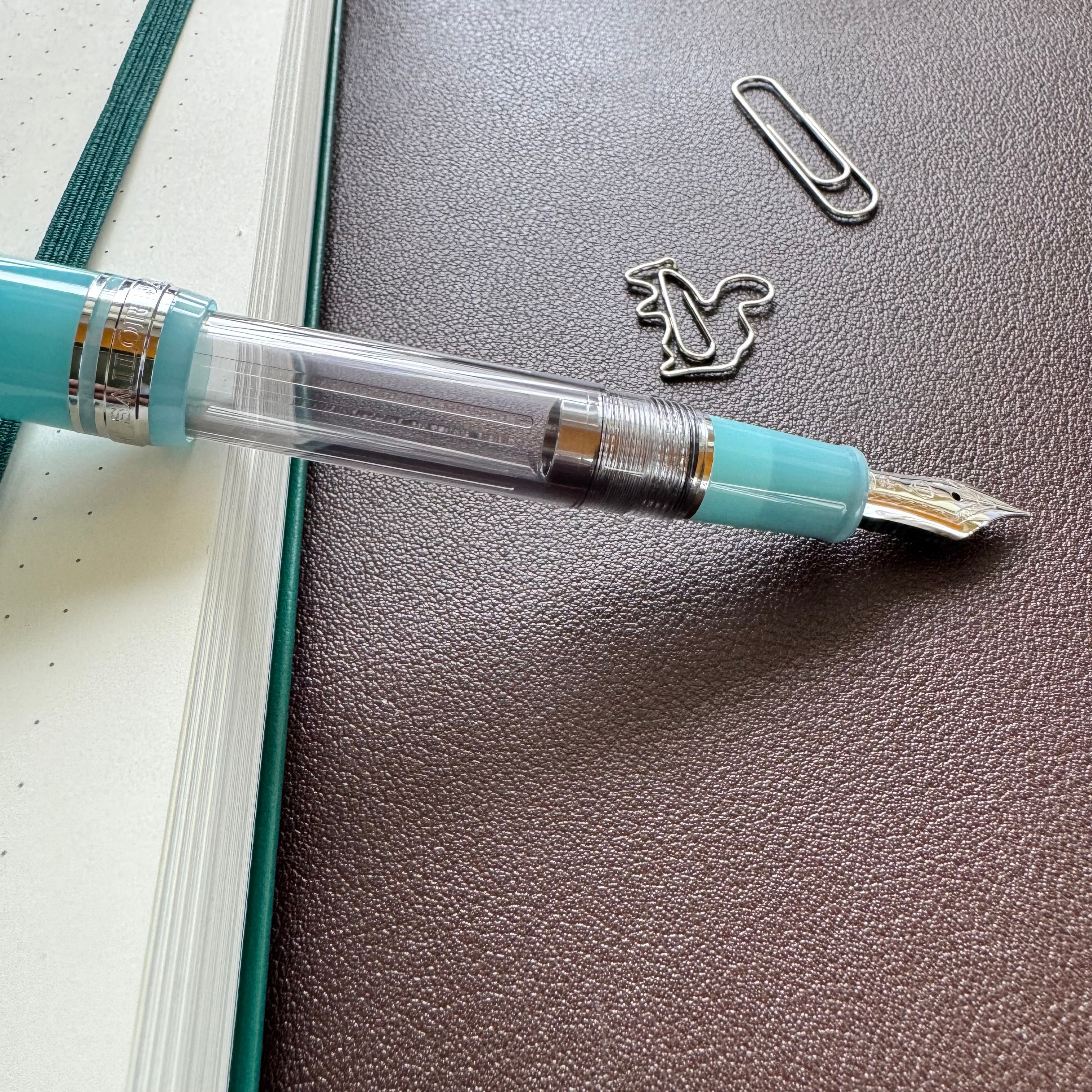 On Sale: Sailor Professional Gear Slim Manyo Fountain Pen 2 Set - Moss - Silver Trim (Special Edition) - Pen Boutique Ltd