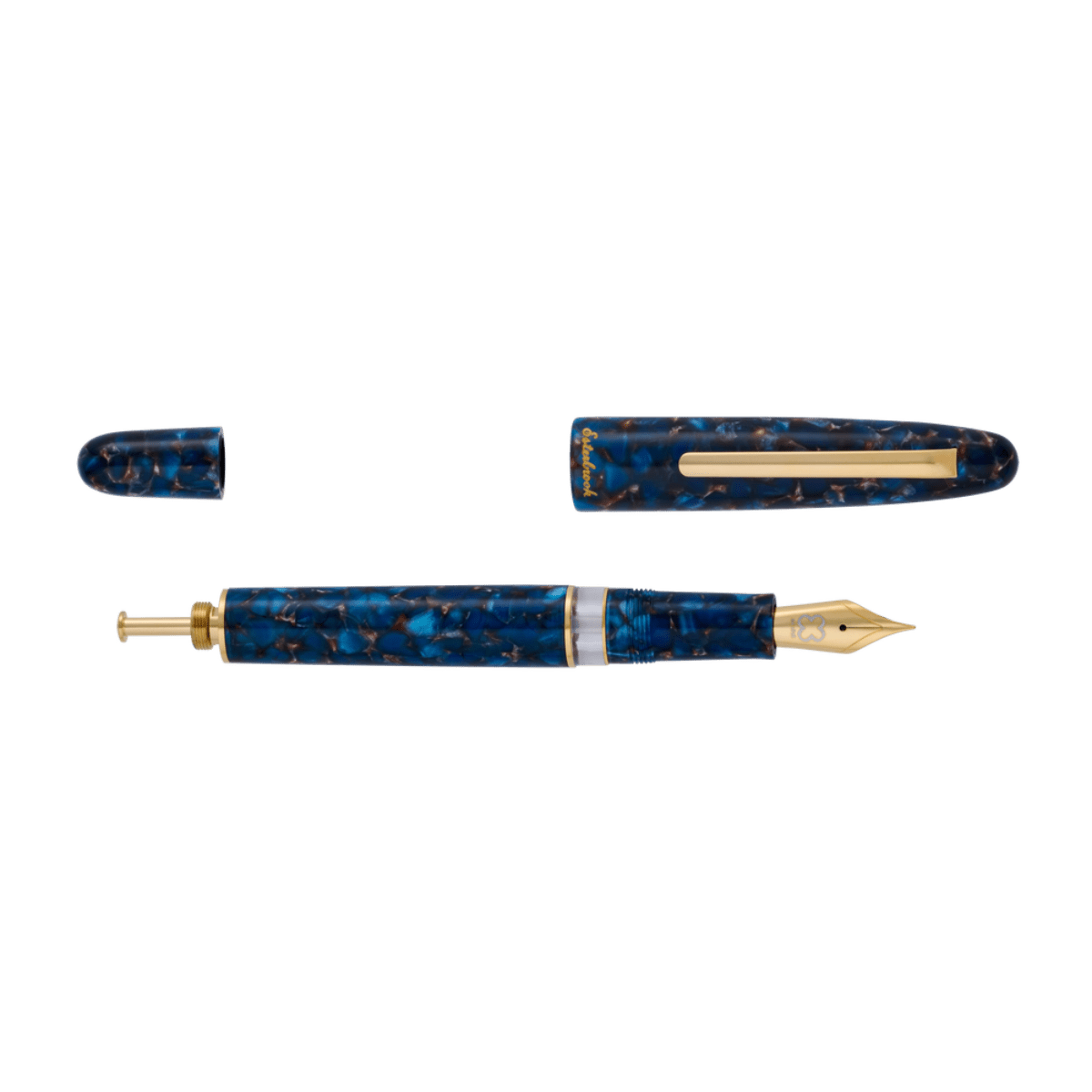 Esterbrook Estie Piston Filler Fountain Pen - Nouveau Bleu - Gold Trim - Pen Boutique Ltd