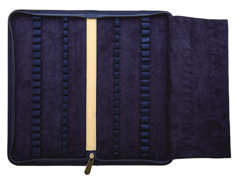 Esterbrook 40pc Zipper Pen Case - Navy - Pen Boutique Ltd