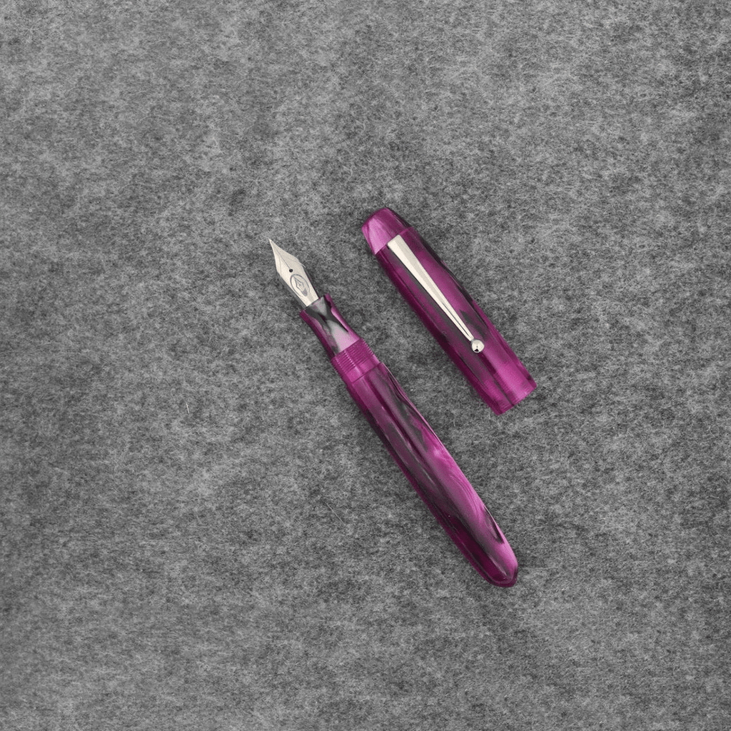 Edison Collier Fountain Pen - Ancient Orchid - Stainless Steel Nib - Pen Boutique Ltd
