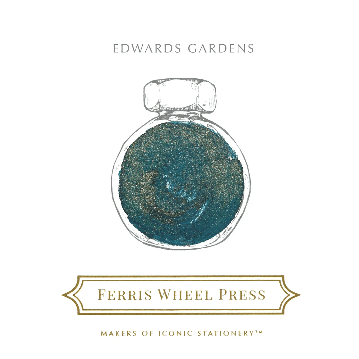 Ferris Wheel Press Ink Bottle - Edwards Gardens - 38ml - Pen Boutique Ltd