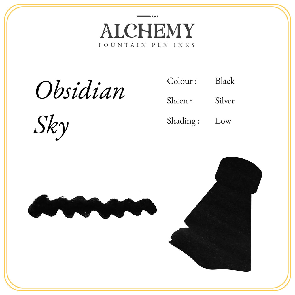 Endless Alchemy Ink - Shading & Sheening Obsidian Sky - Pen Boutique Ltd