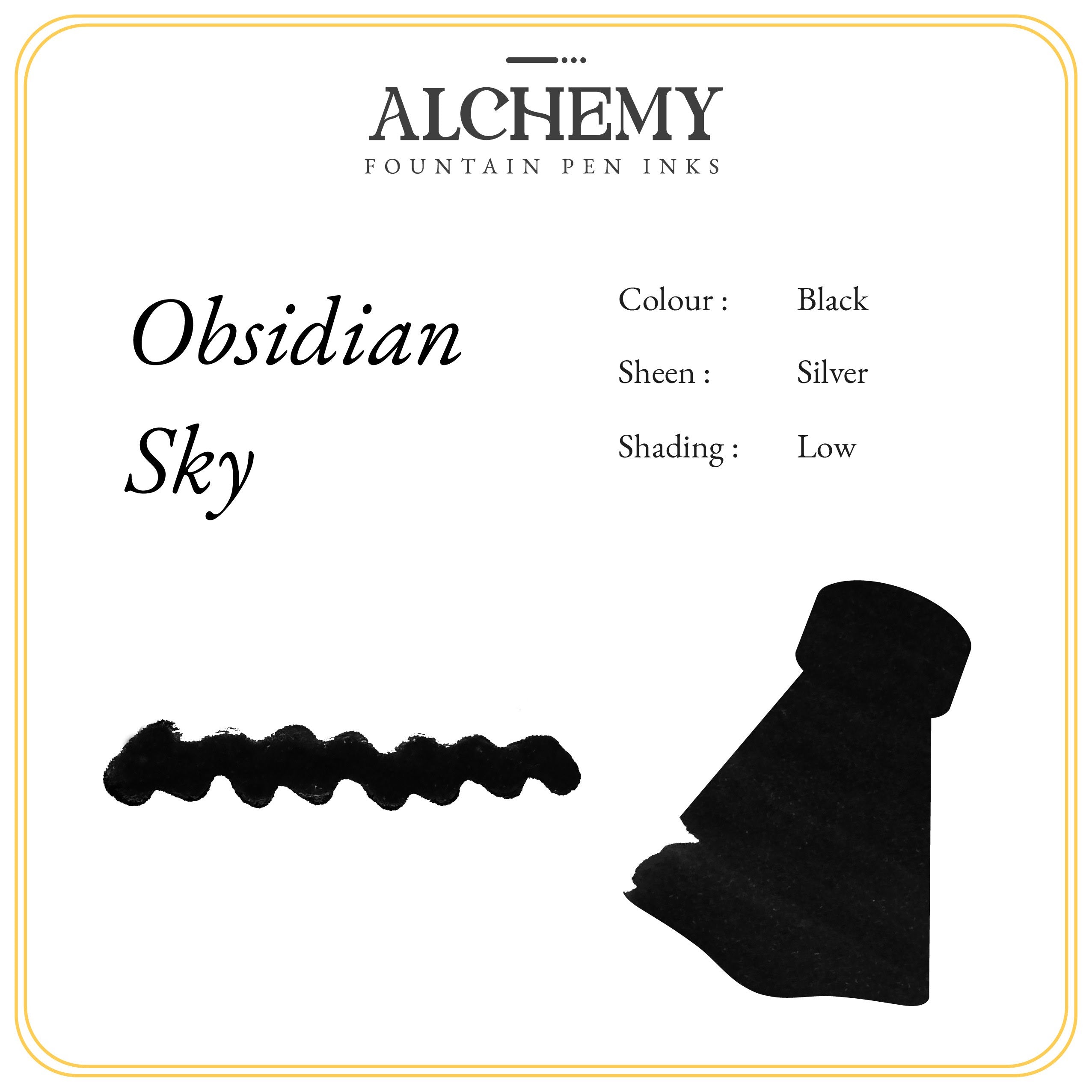 Endless Alchemy Ink - Shading & Sheening Obsidian Sky - Pen Boutique Ltd