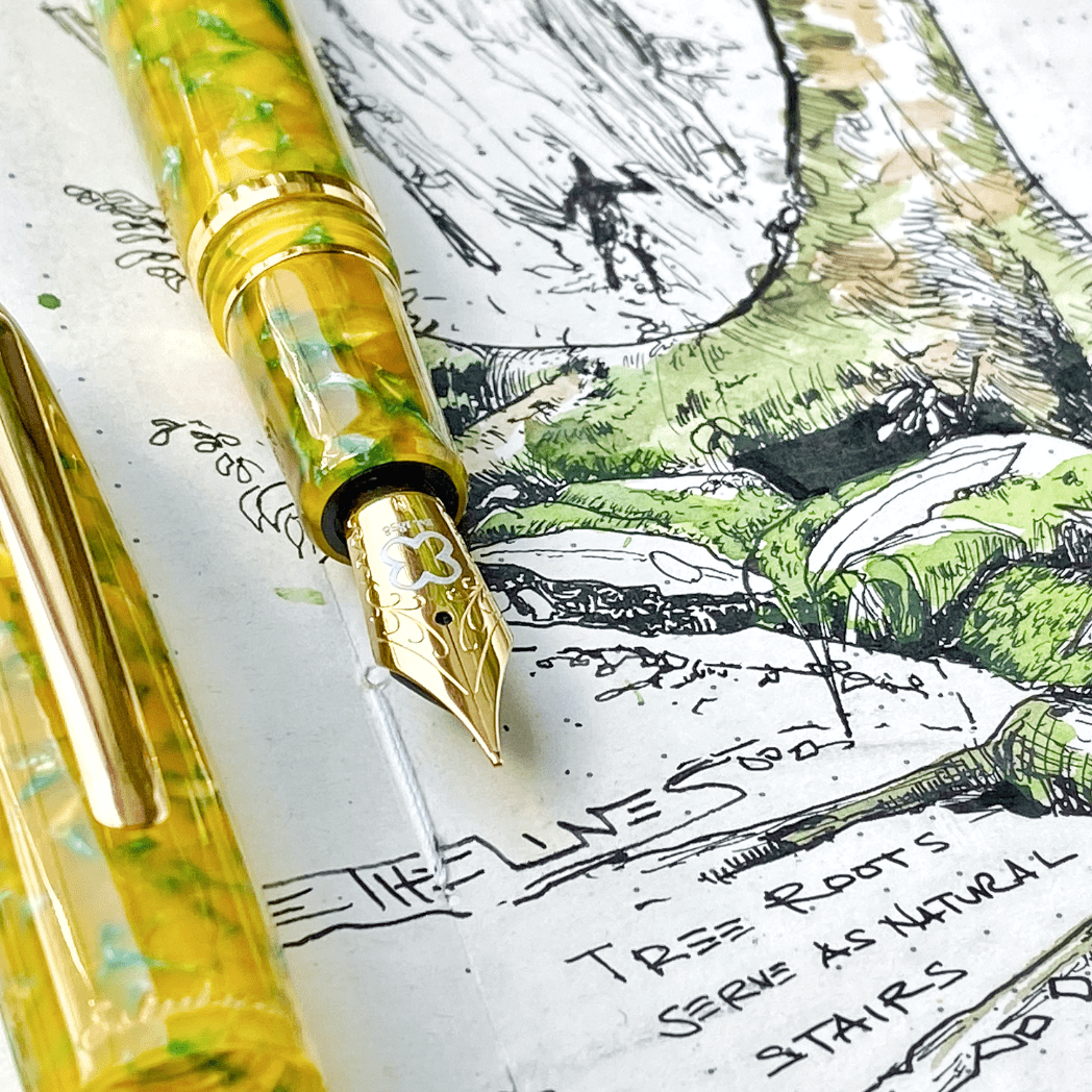 Esterbrook Estie Fountain Pen - Tropical Rain Forest - Gold (Standard) - Pen Boutique Ltd