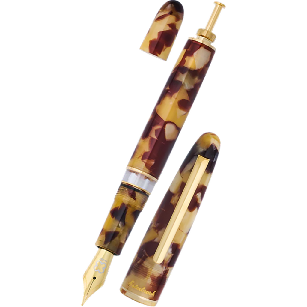 Esterbrook Estie Piston Filler Fountain Pen - Tortoise - Gold Trim-Pen Boutique Ltd