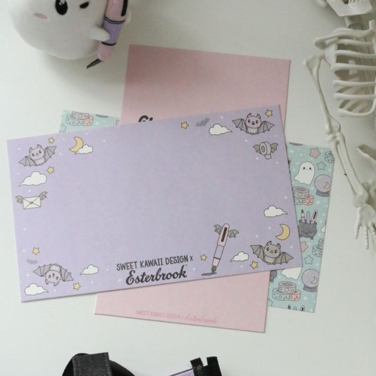 Esterbrook x Sweet Kawaii Design Blotter Papers - Pastel Halloween - 5pcs - Pen Boutique Ltd