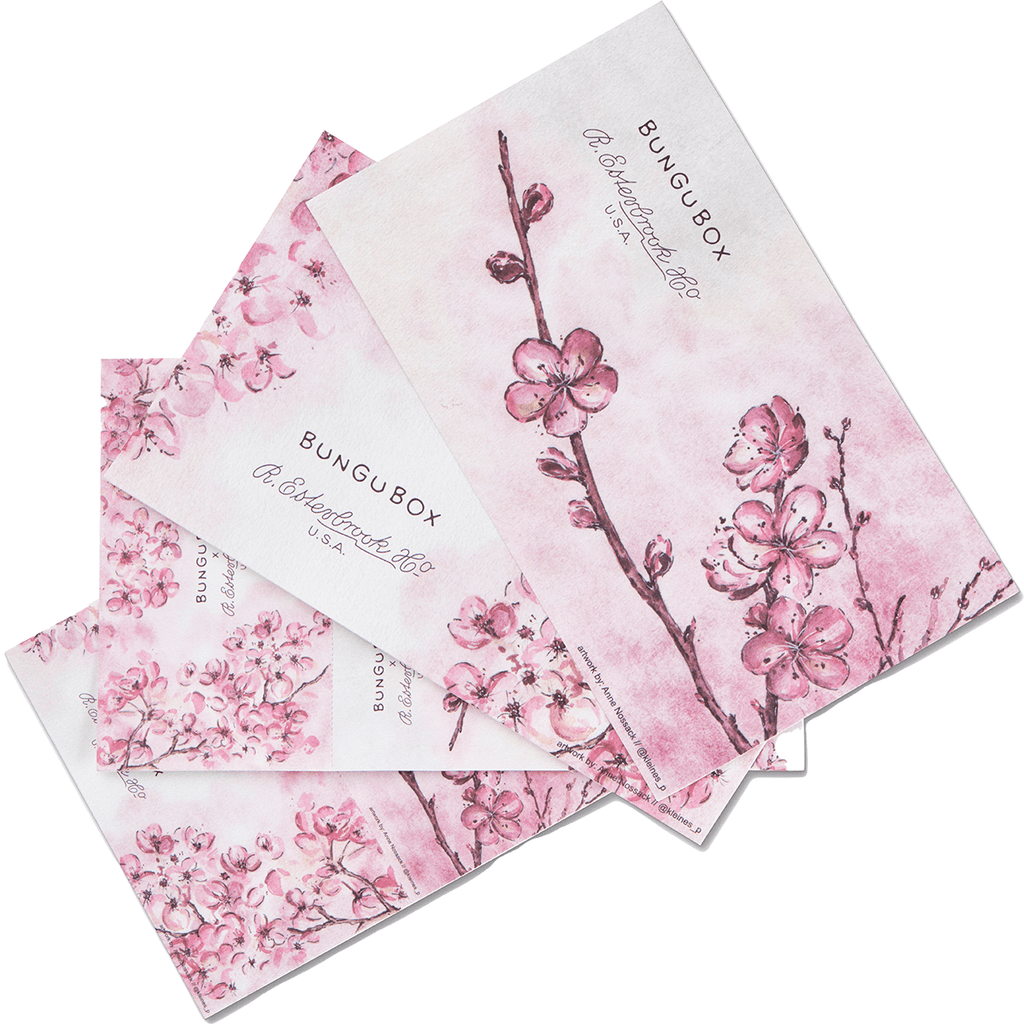 Esterbrook x BUNGUBOX Blotter Paper - Kachofugetsu Cherry Blossom - Pen Boutique Ltd