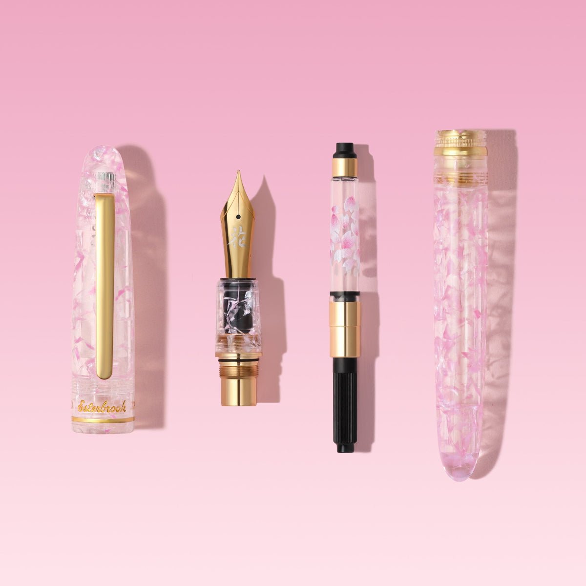 Esterbrook x BUNGUBOX Estie Fountain Pen - The Kachofugetsu Flower - Cherry Blossom (Limited Edition) - Pen Boutique Ltd