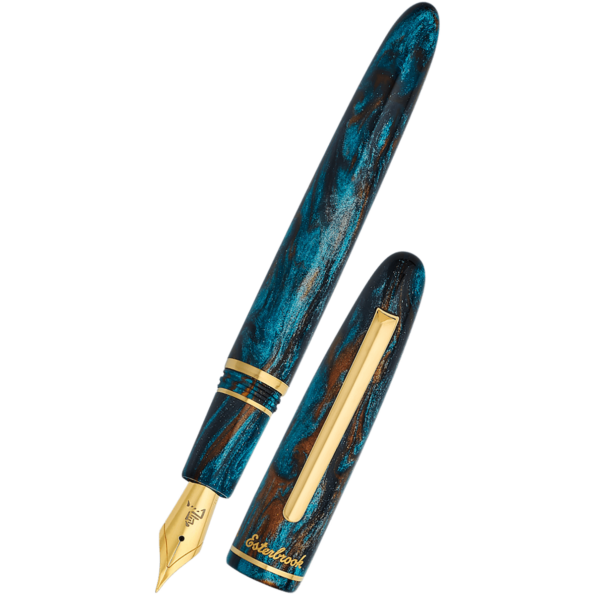 Esterbrook x BUNGUBOX Estie Fountain Pen - The Kachofugetsu Kingfisher ( Limited Production) - Pen Boutique Ltd