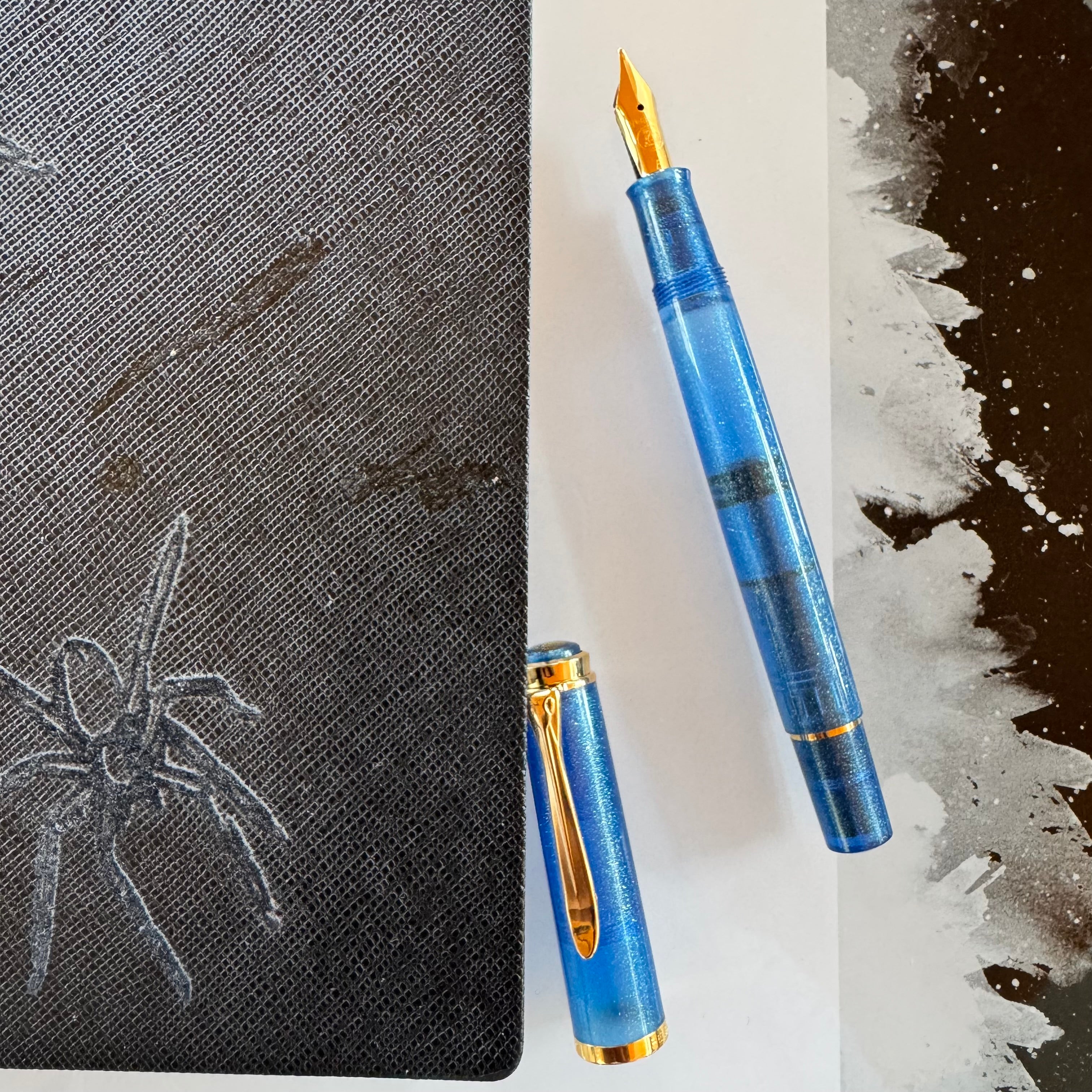 On Sale: Pelikan Classic M200 Fountain Pen - Golden Lapis (Special US Edition) - Pen Boutique Ltd