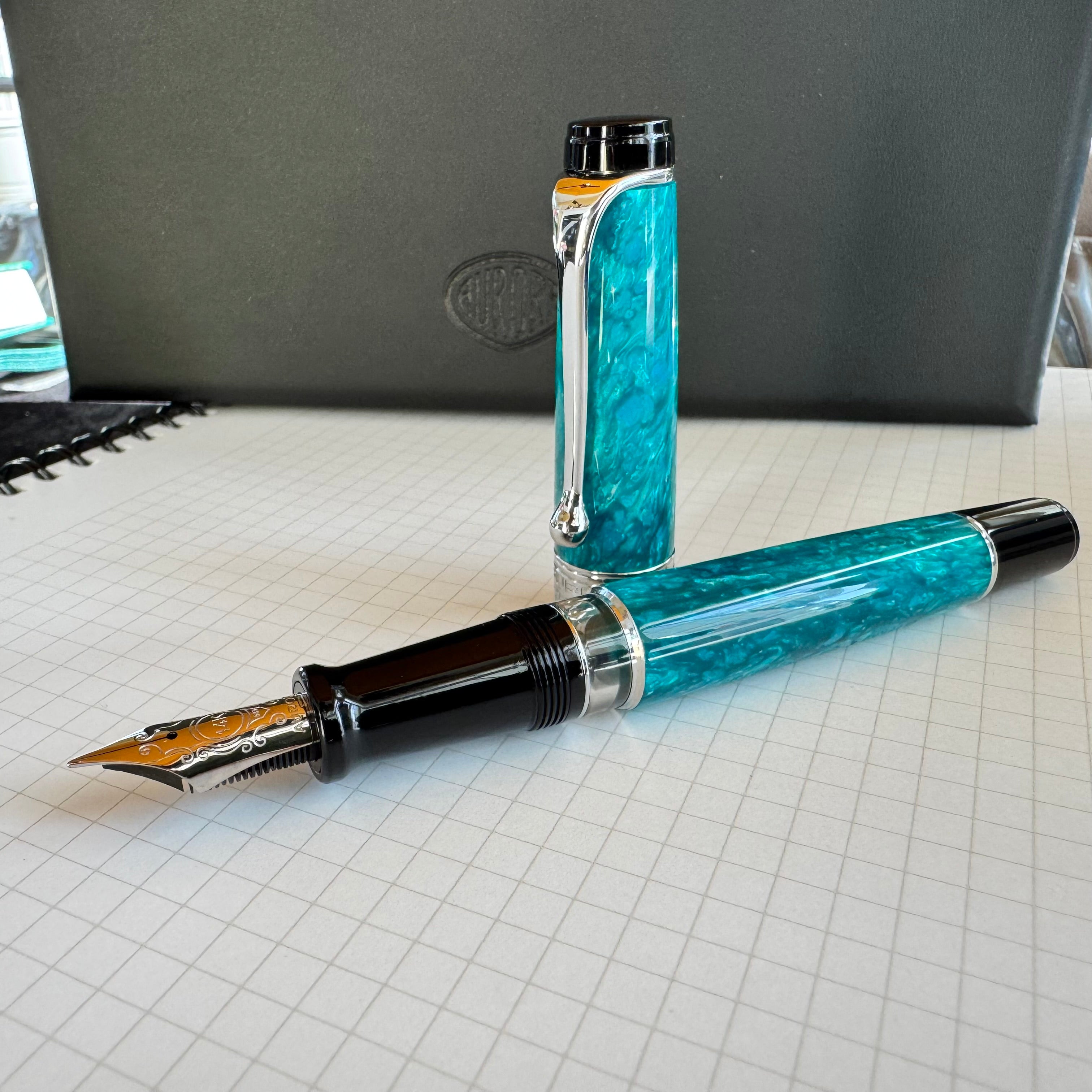 Aurora Optima Fountain Pen - Limited Edition - Sogno del Mare (Pen Boutique Exclusive) - Pen Boutique Ltd