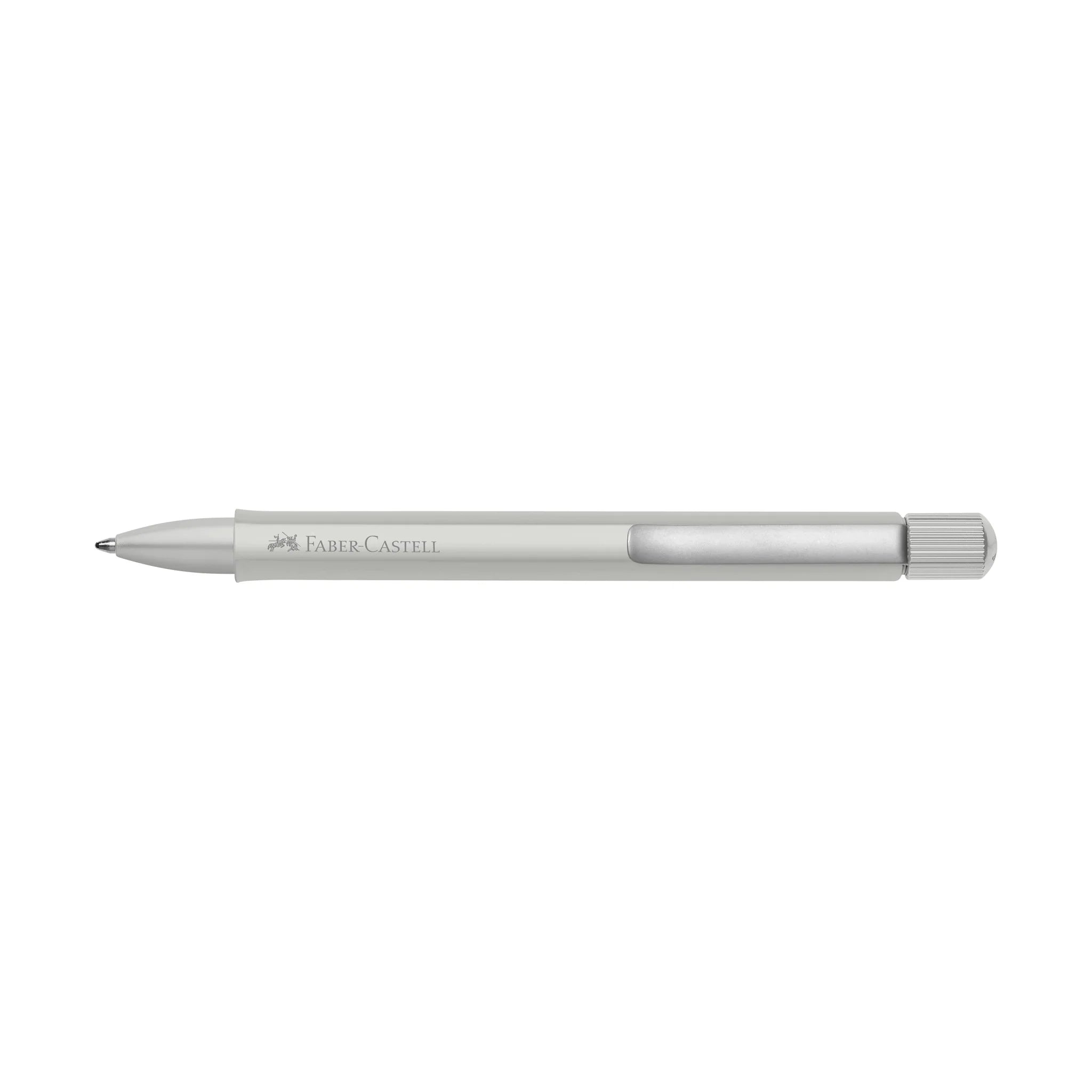 Faber-Castell Hexo Ballpoint Pen - Matte Silver-Pen Boutique Ltd