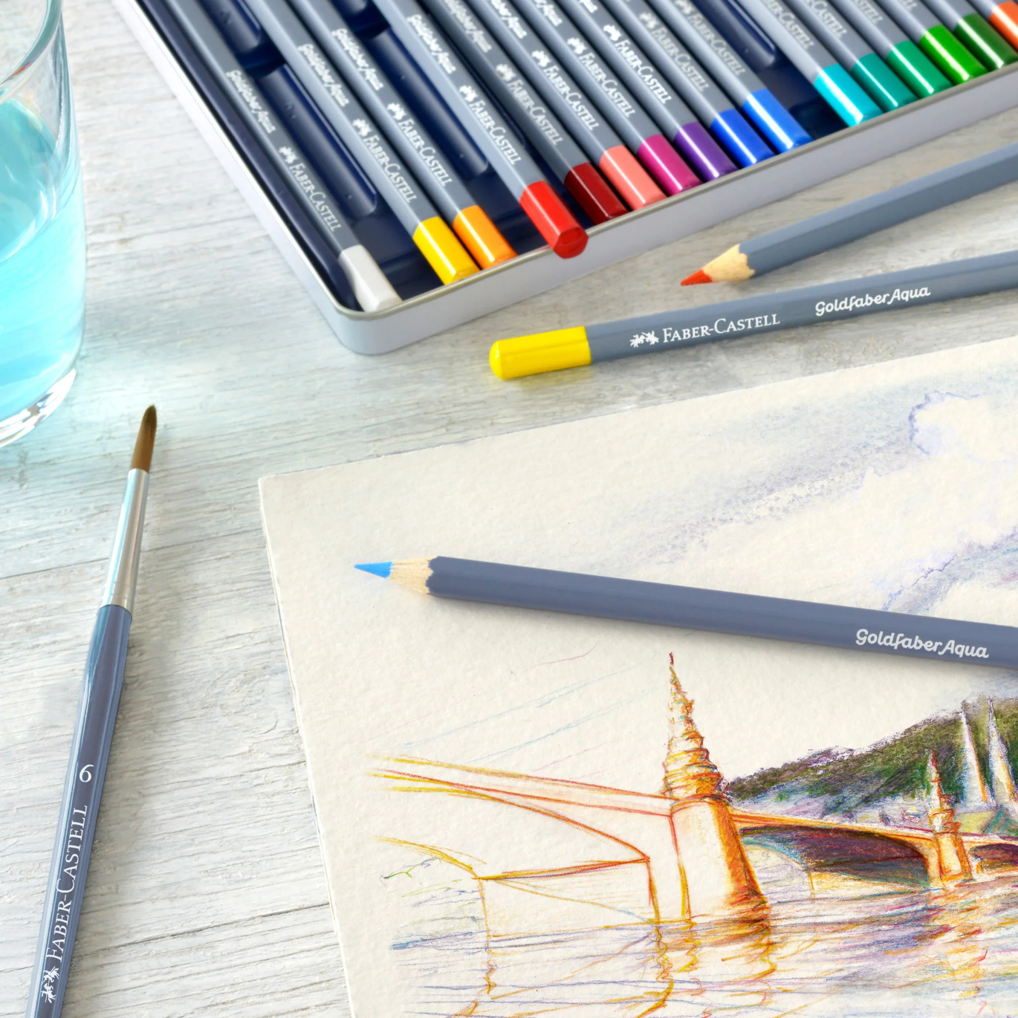 Faber - Castell Watercolor Pencils - Goldfaber Aqua - 24 ct - Pen Boutique Ltd