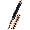 Faber - Castell x Otto Hutt Design 04 Fountain Pen - Black - Shiny Rose Gold Trim - Pen Boutique Ltd