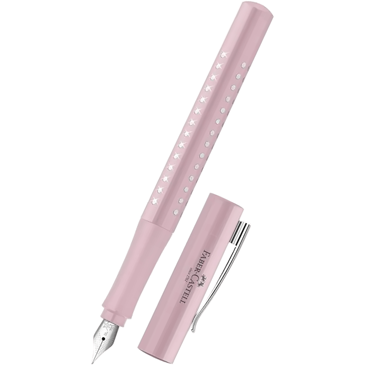 Faber - Castell Grip Fountain Pen - Sparkle Rose - Pen Boutique Ltd
